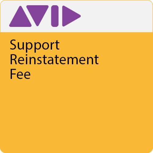 Avid Support Reinstatement Fee