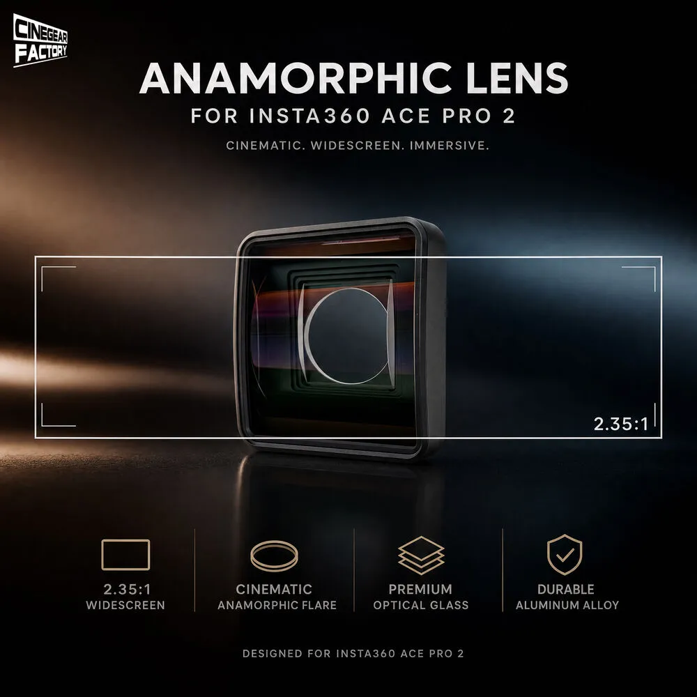 CineGearFactory Anamorphic Lens for Insta360 Ace Pro 2