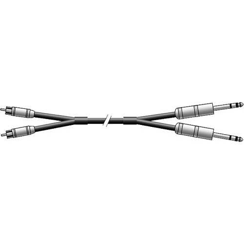 Pro Co Sound DK Dual 2 1/4" Male to 2 RCA Male Patch Cable - 3'
