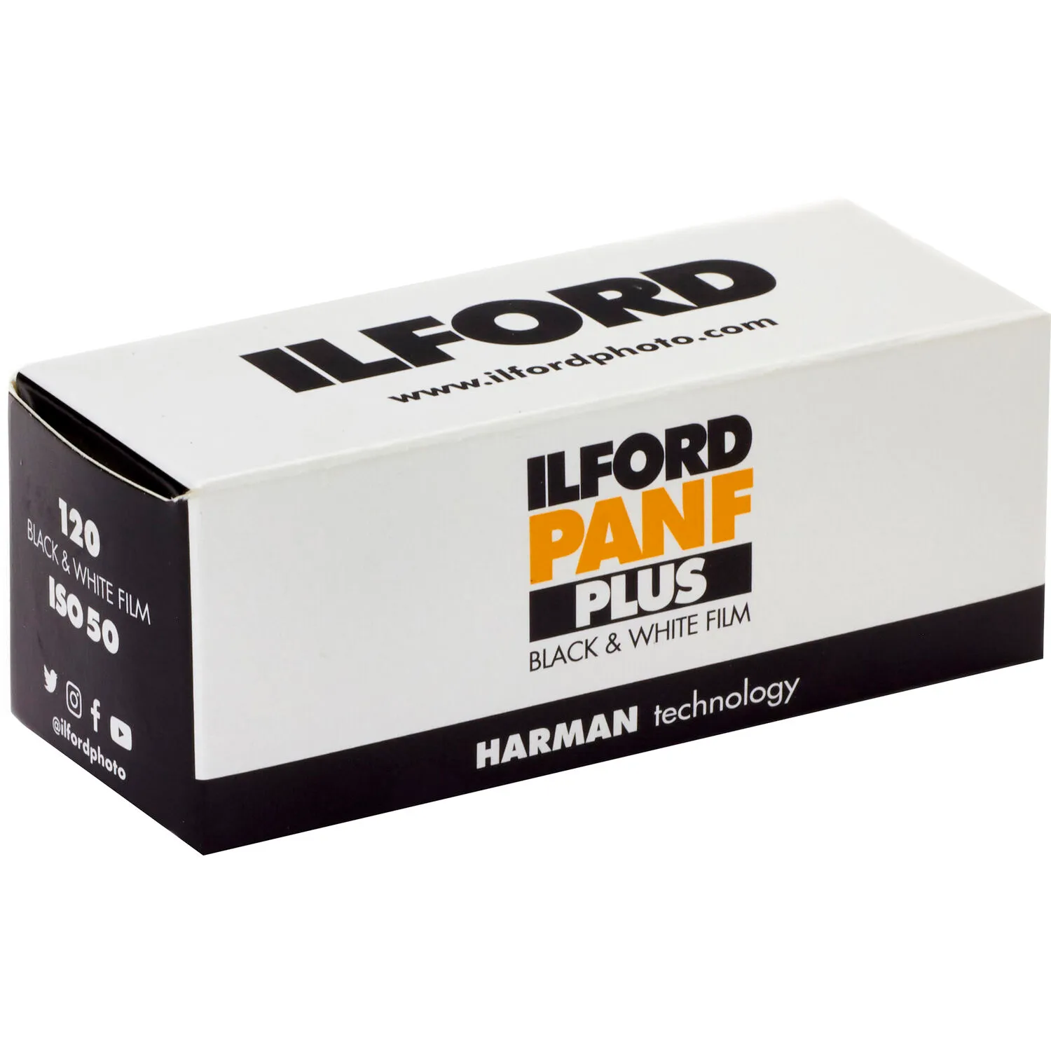 Ilford Pan F Plus Black and White Negative Film (120 Roll Film)