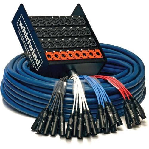 Whirlwind MEDUSA Standard Series 24-Channel Box to Fan Snake with 8 Returns (200') (60.96m)