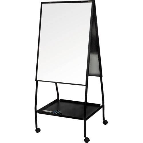 Best Rite 33272 Wheasel Presentation Easel on Wheels (Porcelain, Black)