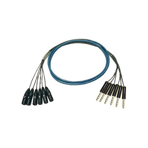 Whirlwind Medusa Multitrack 6-Channel 1/4" TRS Male to XLR Male Snake Cable (25')
