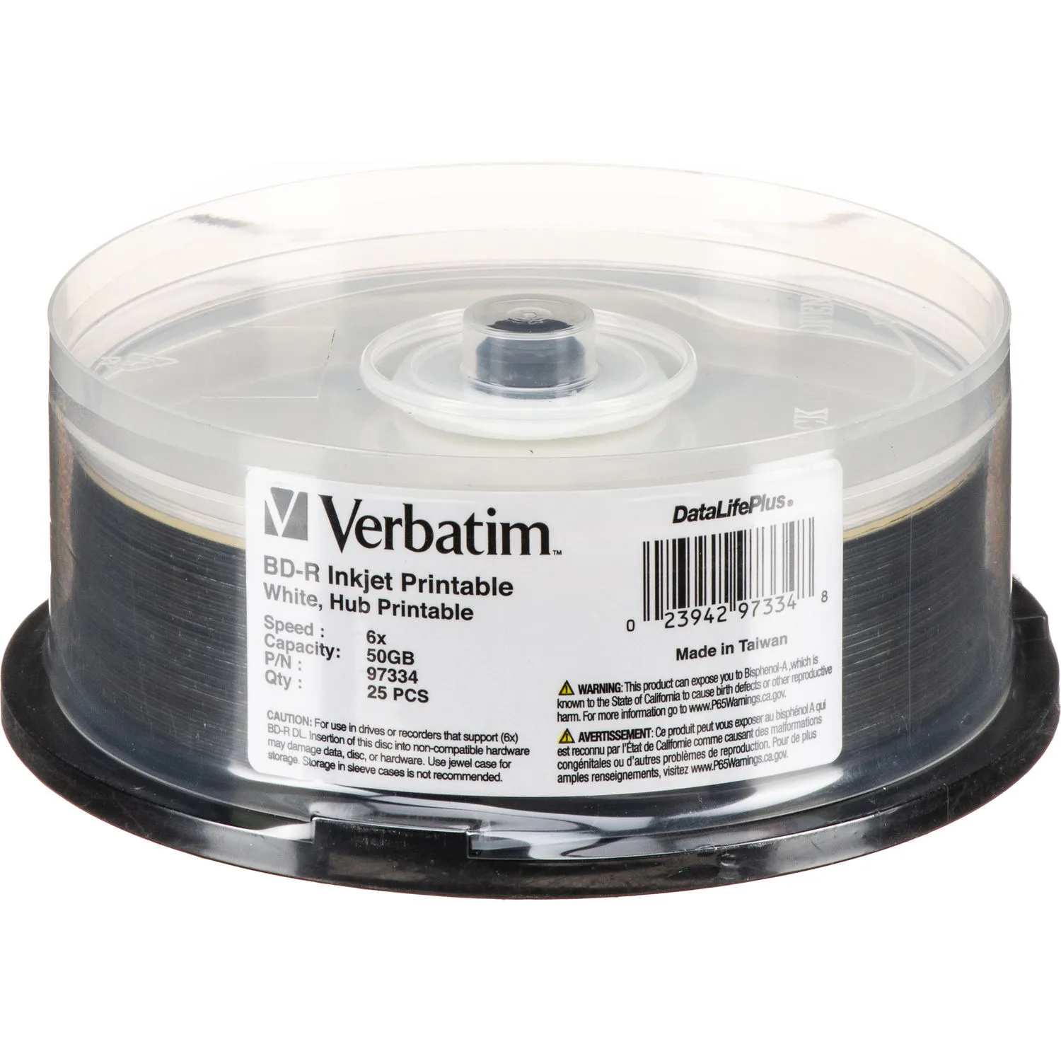Verbatim 50GB 8x Blu-ray Disc (25-Pack Spindle)