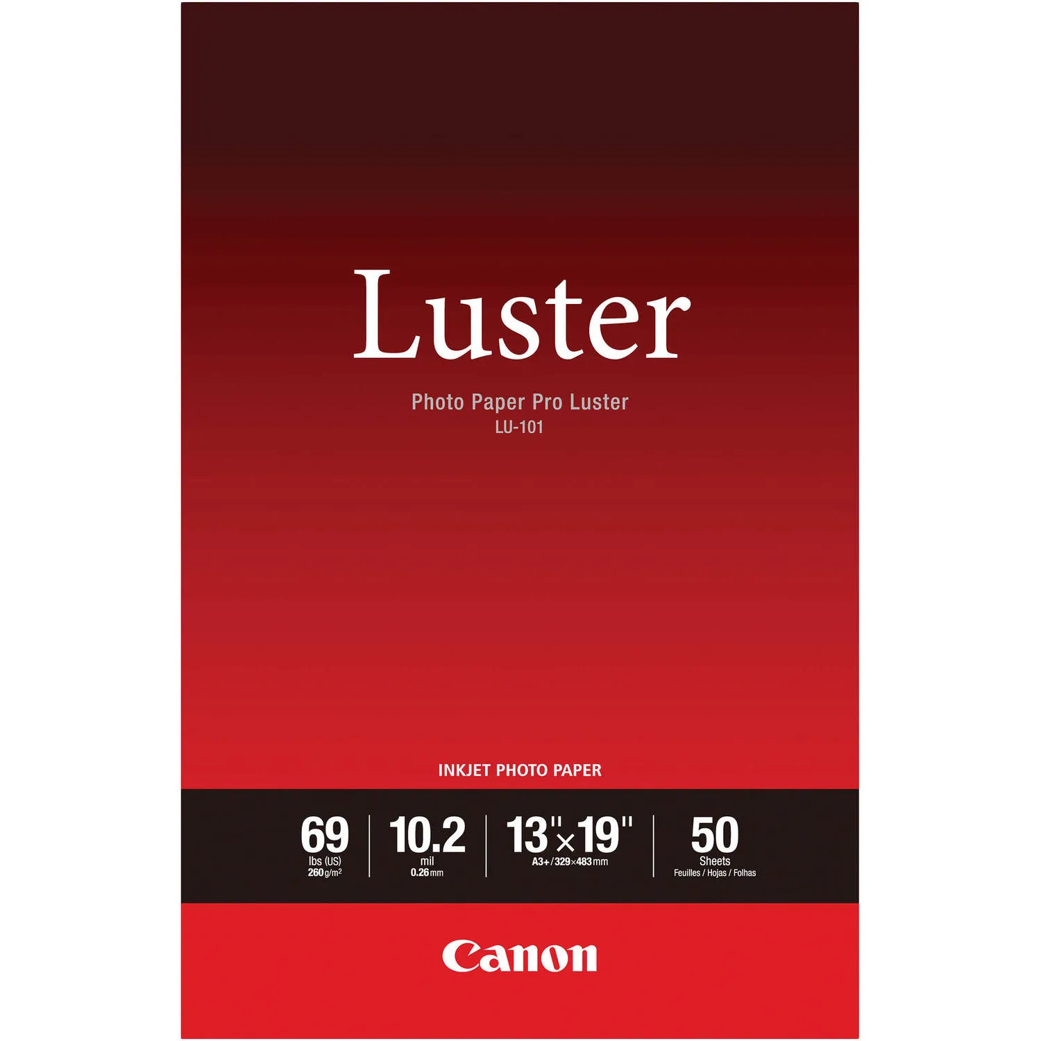 Canon Inkjet Photo Paper Pro Luster (13 x 19", 50 Sheets)
