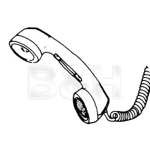 RTS HS-6A - Telephone Push-to-Talk Handset - White