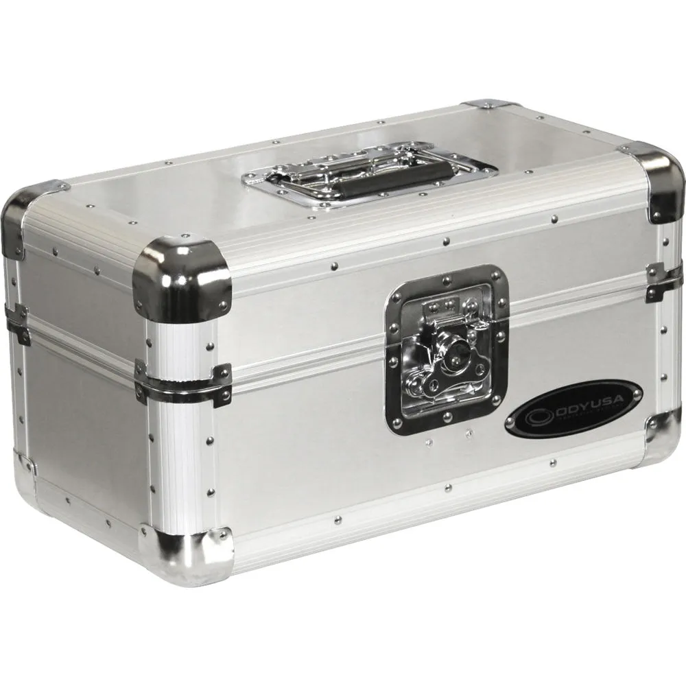 Odyssey Limited Edition Krom Record/Utility Case for 120 7" Vinyl Records (Silver)