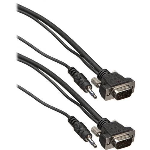 Comprehensive 12' HR Pro Series Micro VGA HD15 Plug to Plug with Audio Cable