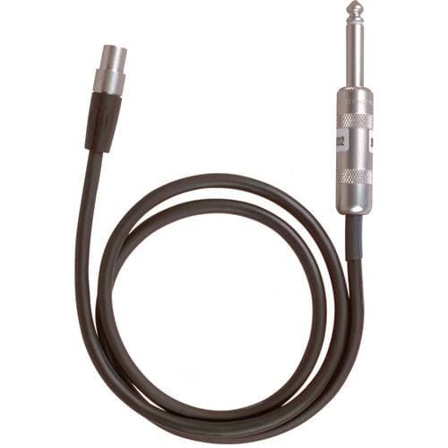 Shure WA302 1/4" Instrument to TA4F Cable for Shure Bodypack Transmitters (2.5')